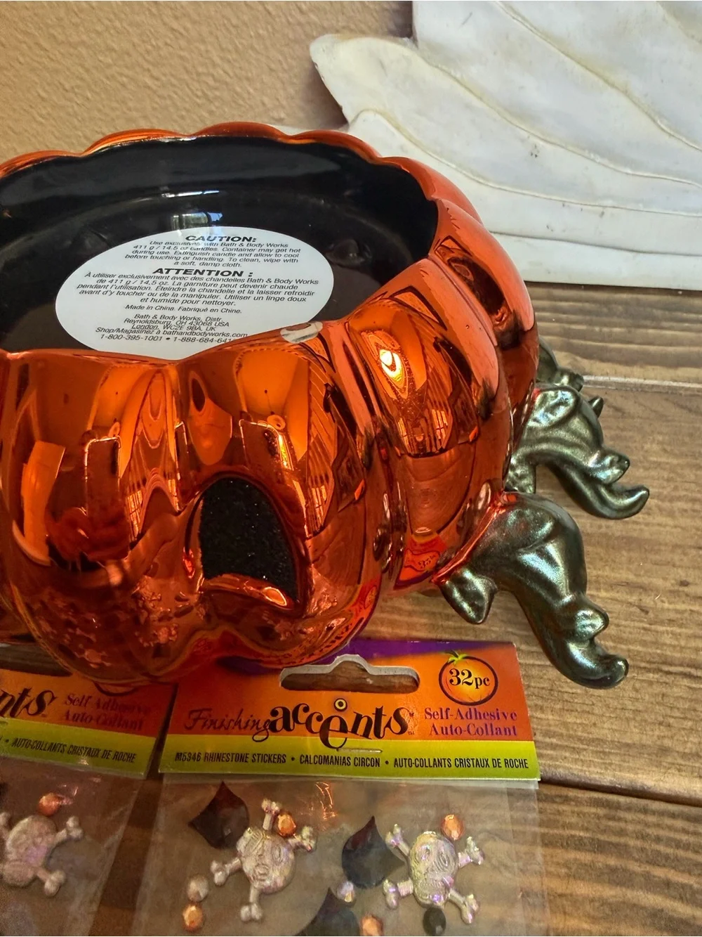 Bath & Body Works 2022 Pumpkin Spider Candle Holder
